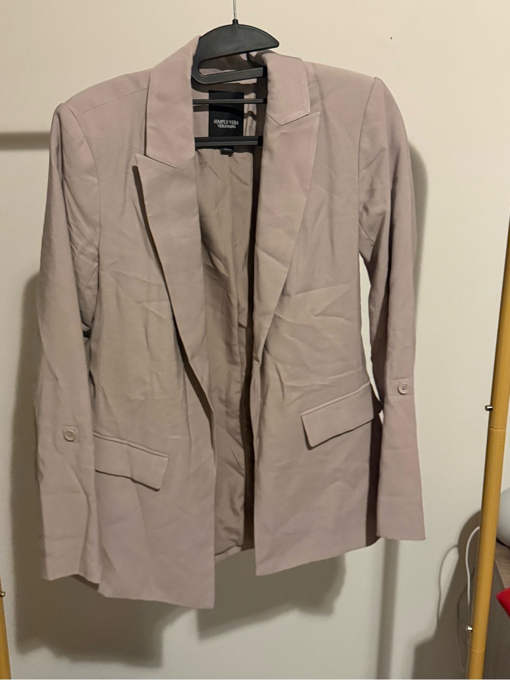 Vera Wang Light Mauve Slim Blazer